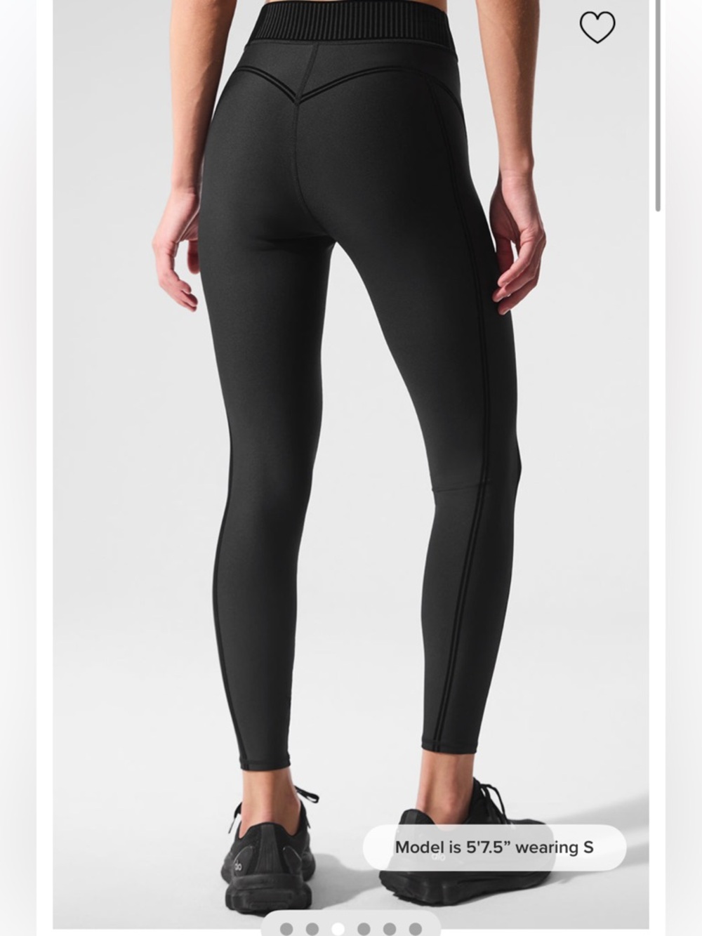 ALO airlift high waisted 7/8 line up leggings - Picture 2 of 8
